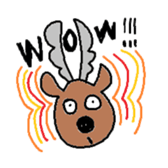 Happy Reindeer sticker #3182311