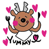 Happy Reindeer sticker #3182312