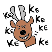 Happy Reindeer sticker #3182316