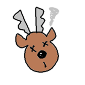 Happy Reindeer sticker #3182319