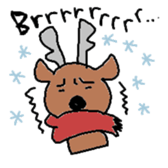 Happy Reindeer sticker #3182320