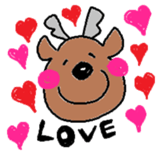 Happy Reindeer sticker #3182323