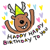 Happy Reindeer sticker #3182328