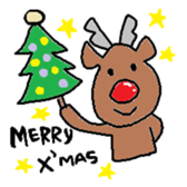 Happy Reindeer sticker #3182329