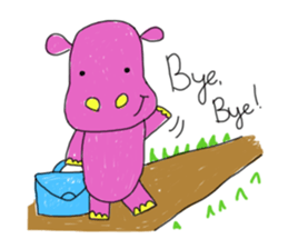 Alien - Rabbit - Hippo - Kids Style (EN) sticker #3182419