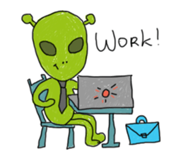 Alien - Rabbit - Hippo - Kids Style (EN) sticker #3182430