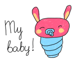 Alien - Rabbit - Hippo - Kids Style (EN) sticker #3182444