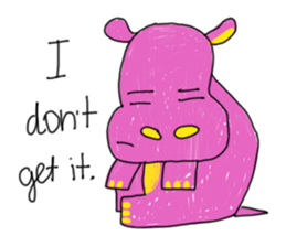 Alien - Rabbit - Hippo - Kids Style (EN) sticker #3182449