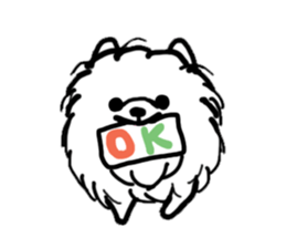 MY FLUFFY POMERANIAN sticker #3182540