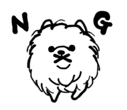 MY FLUFFY POMERANIAN sticker #3182542