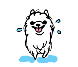 MY FLUFFY POMERANIAN sticker #3182565