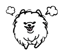 MY FLUFFY POMERANIAN sticker #3182570