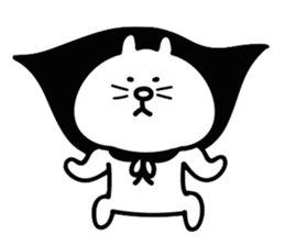 Cat in cape Part1 sticker #3182938