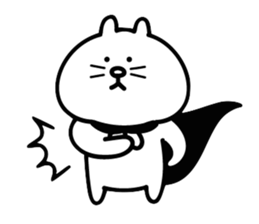 Cat in cape Part1 sticker #3182940