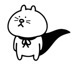 Cat in cape Part1 sticker #3182946