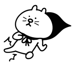 Cat in cape Part1 sticker #3182951