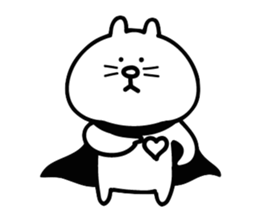 Cat in cape Part1 sticker #3182956