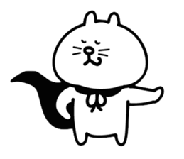 Cat in cape Part1 sticker #3182957