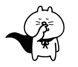 Cat in cape Part1 sticker #3182963