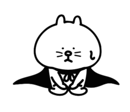 Cat in cape Part1 sticker #3182969