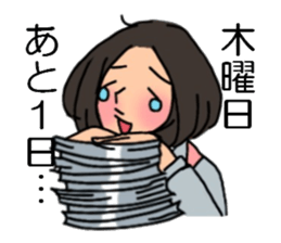 Shine 30th women.I work every day sticker #3183142