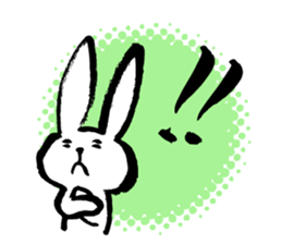 Brush rabbit<1> sticker #3183448