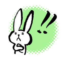 Brush rabbit<1> sticker #3183448