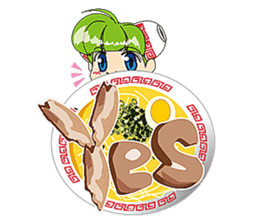 ramen love girl international sticker #3183698