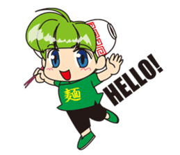 ramen love girl international sticker #3183702