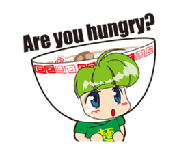 ramen love girl international sticker #3183712