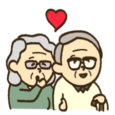 Grandpa and Grandma sticker #3183948
