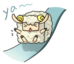 Sugar Sheep(White Byi and brown  Joe) sticker #3185196
