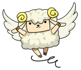 Sugar Sheep(White Byi and brown  Joe) sticker #3185197