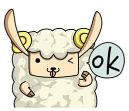 Sugar Sheep(White Byi and brown  Joe) sticker #3185198