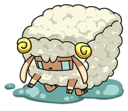 Sugar Sheep(White Byi and brown  Joe) sticker #3185203