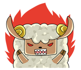 Sugar Sheep(White Byi and brown  Joe) sticker #3185204