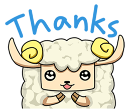 Sugar Sheep(White Byi and brown  Joe) sticker #3185208