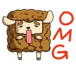 Sugar Sheep(White Byi and brown  Joe) sticker #3185210