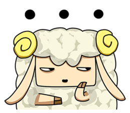 Sugar Sheep(White Byi and brown  Joe) sticker #3185211