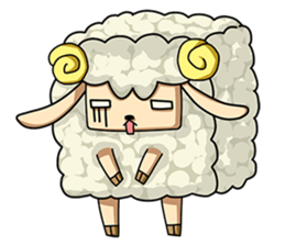 Sugar Sheep(White Byi and brown  Joe) sticker #3185213