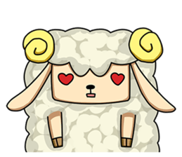 Sugar Sheep(White Byi and brown  Joe) sticker #3185217