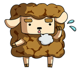 Sugar Sheep(White Byi and brown  Joe) sticker #3185219