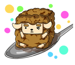 Sugar Sheep(White Byi and brown  Joe) sticker #3185222