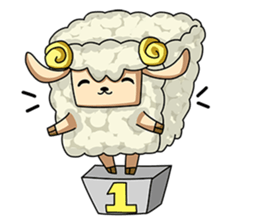 Sugar Sheep(White Byi and brown  Joe) sticker #3185224