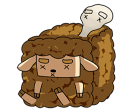 Sugar Sheep(White Byi and brown  Joe) sticker #3185225