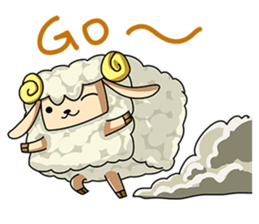 Sugar Sheep(White Byi and brown  Joe) sticker #3185226