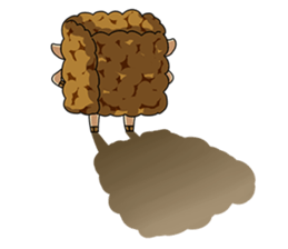 Sugar Sheep(White Byi and brown  Joe) sticker #3185229