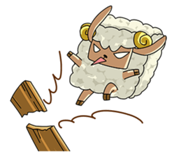 Sugar Sheep(White Byi and brown  Joe) sticker #3185230