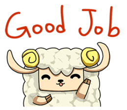 Sugar Sheep(White Byi and brown  Joe) sticker #3185231