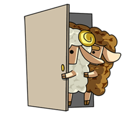 Sugar Sheep(White Byi and brown  Joe) sticker #3185232